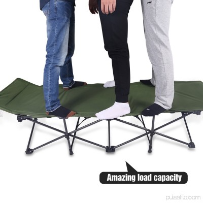 REDCAMP Camping Cots for Adults, Folding Cot Bed, XL Oversize and Comfortable Easy Portable Wide Cot, Free Storage Bag Included, 76.8x28x14 inches.